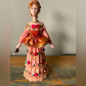 Collectible porcelain doll 10”